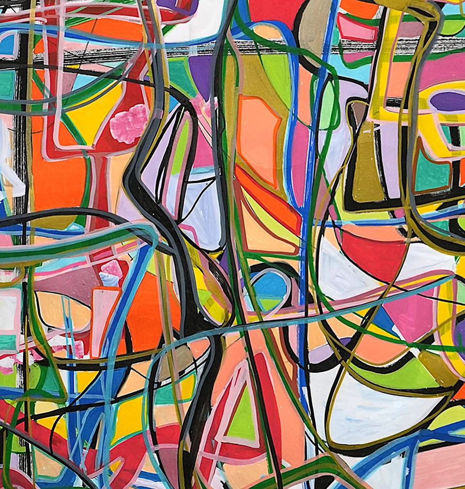 Surface detail of Color Grid Current