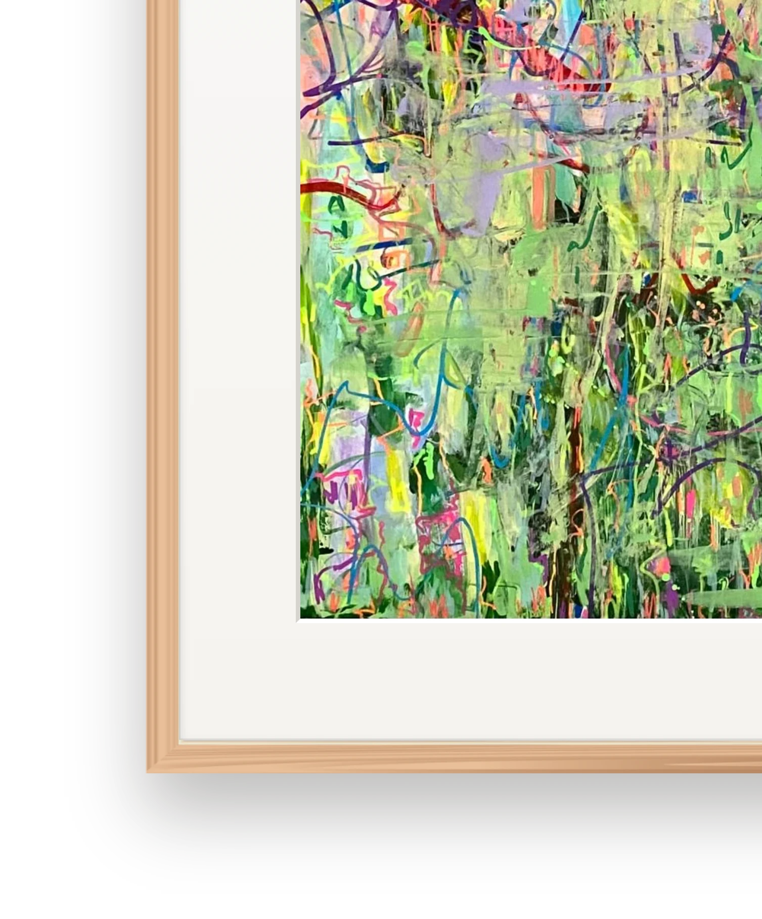 Frame and passepartout detail of Iridescent Field