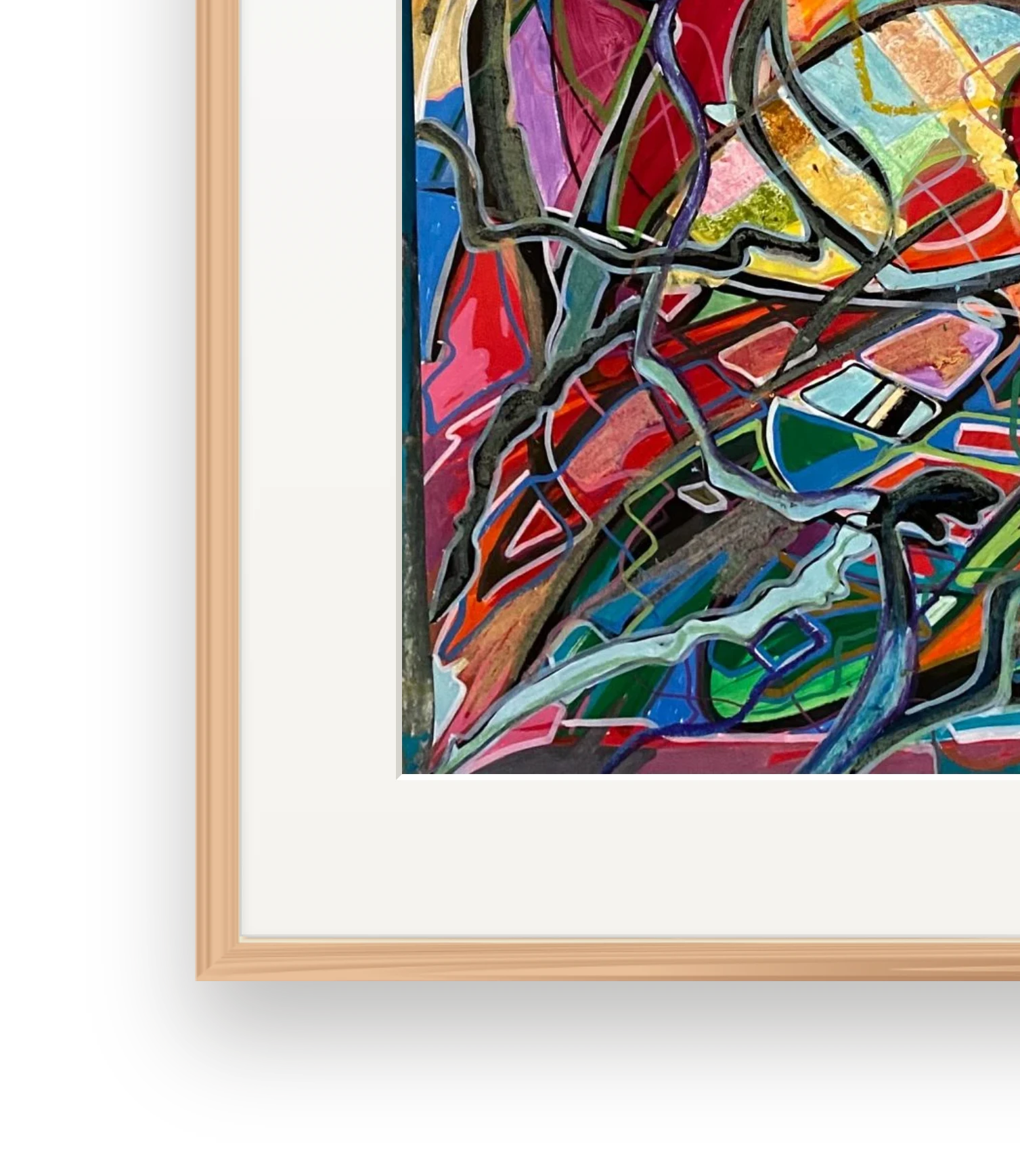 Frame and passepartout detail of Night Circuit