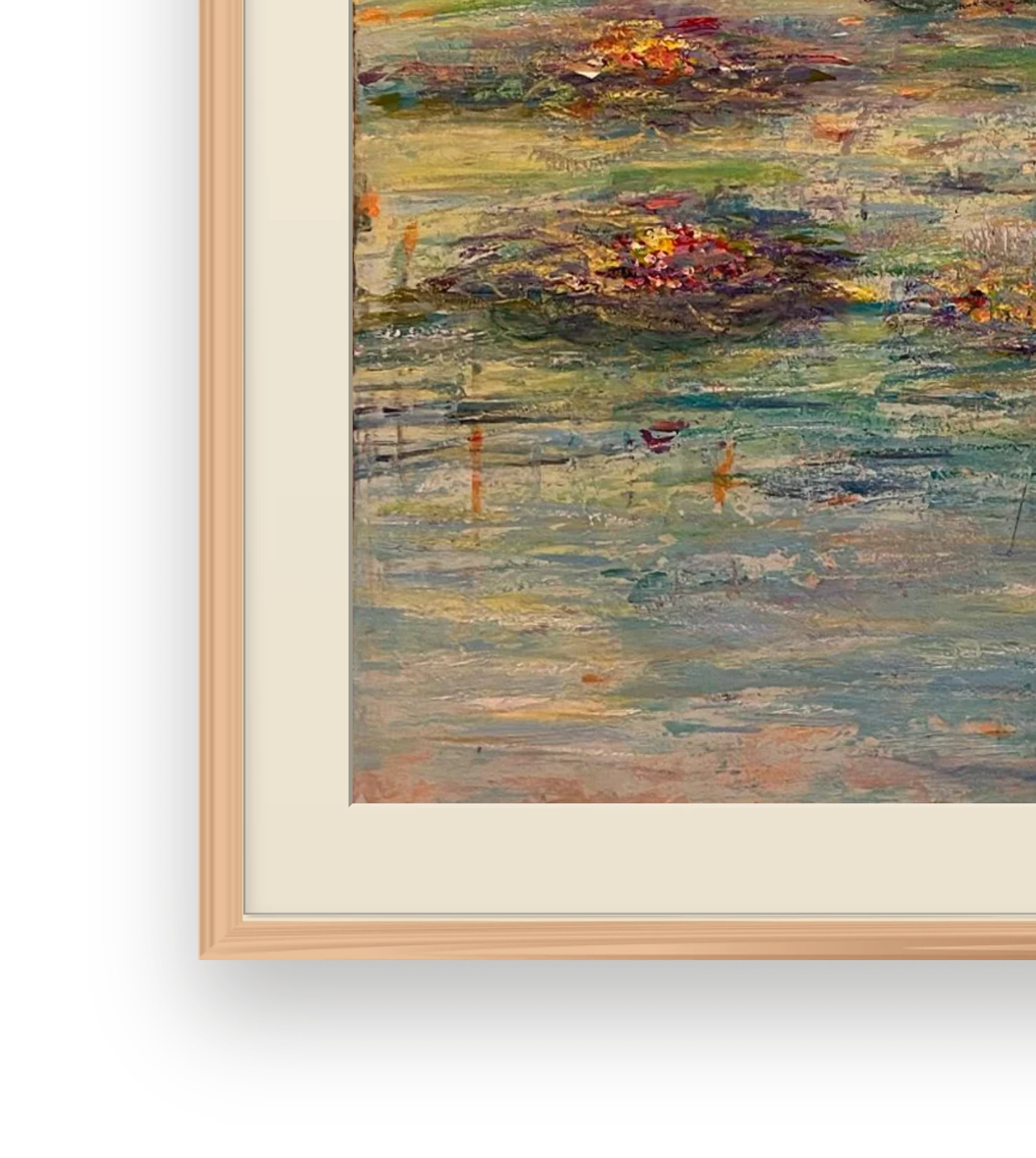 Frame and passepartout detail of Water Garden