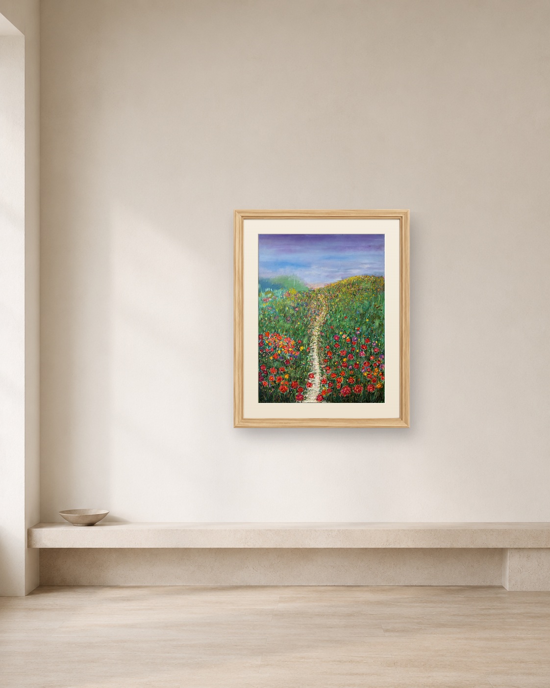 The Field Opens shown framed on a neutral collector wall