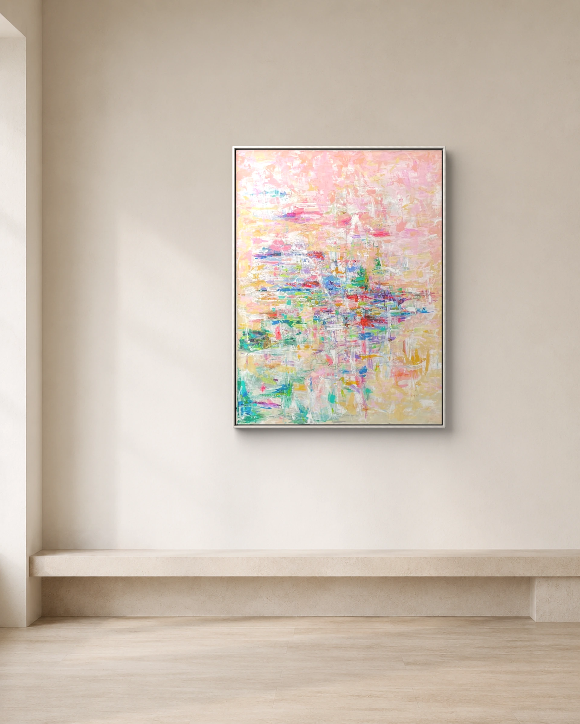 Transylvania shown framed on a neutral collector wall