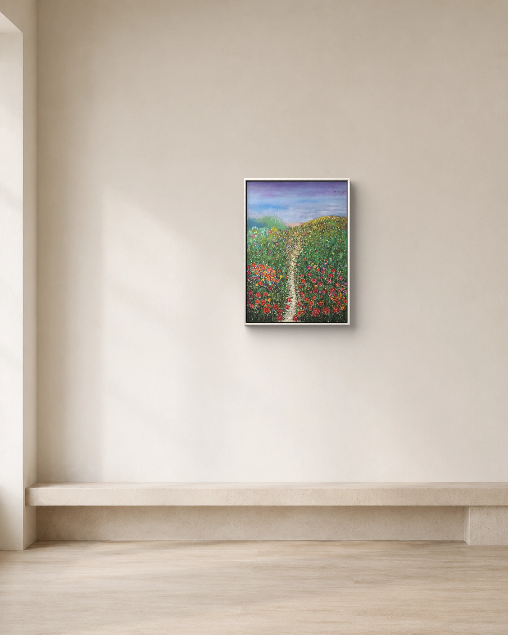 The Field Opens shown framed on a neutral collector wall